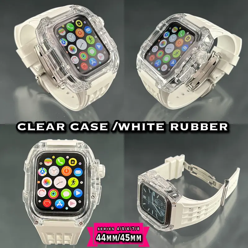 44mm/45mm アップルウォッチ用 クリスタルケース ベルトセット | APPLE