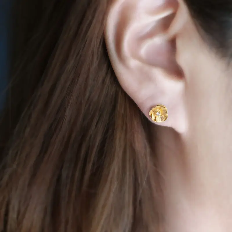 アネモネのピアス | atelier mozu
