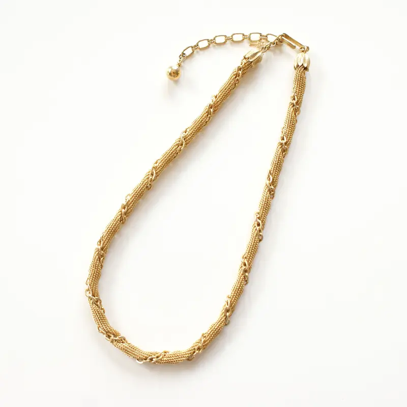 TRIFARIトリファリ スズラン メッシュ チェーン ゴールド ネックレス