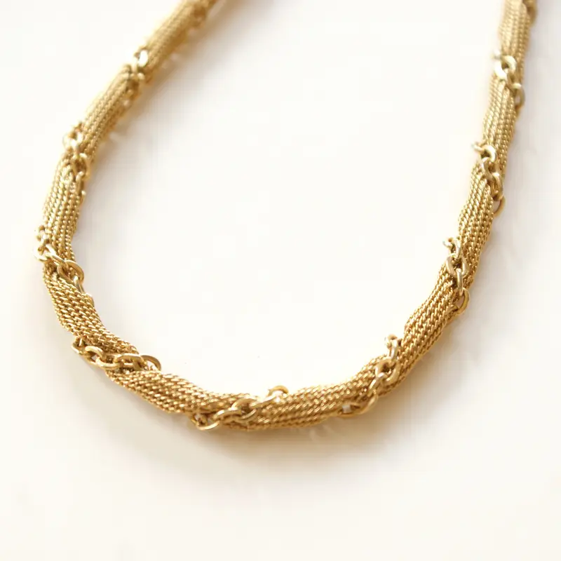 TRIFARIトリファリ スズラン メッシュ チェーン ゴールド ネックレス