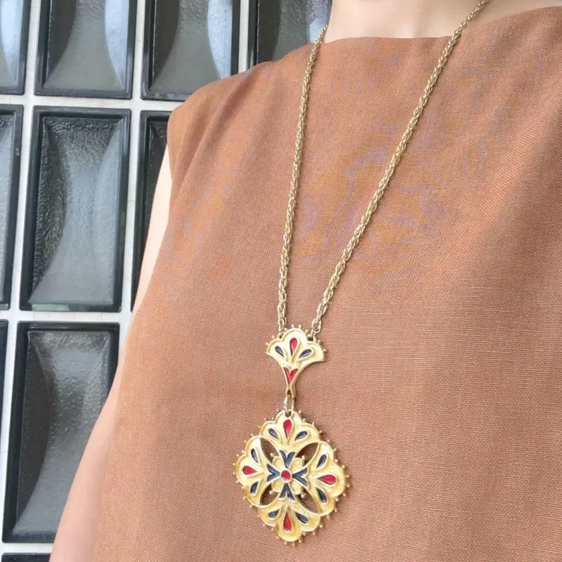 kramer社　コスチュームジュエリー　ネックレス　ラインストーン　クレーマー社 kramer社 コスチュームジュエリー ネックレス ラインストーン クレーマー社