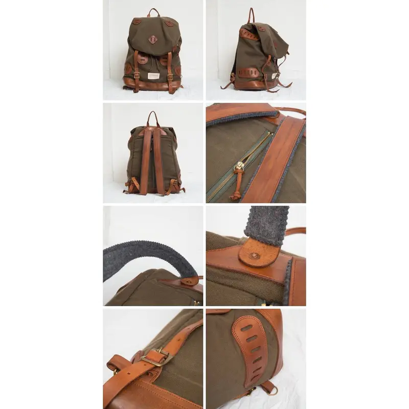 INS5153] vasco Equipment ナイロンクロスレザーオールドバックパック