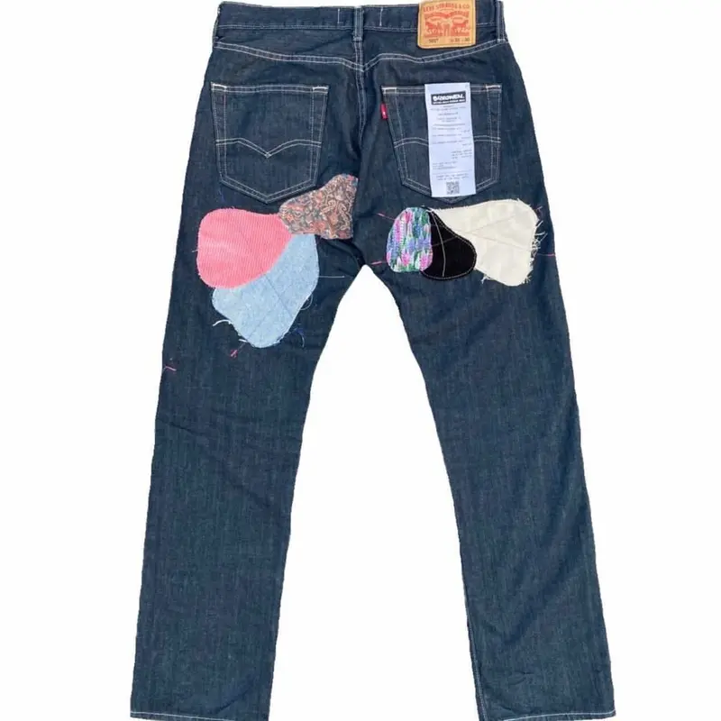 BYROWEN】PATCH WORKED JEANS | AURUM
