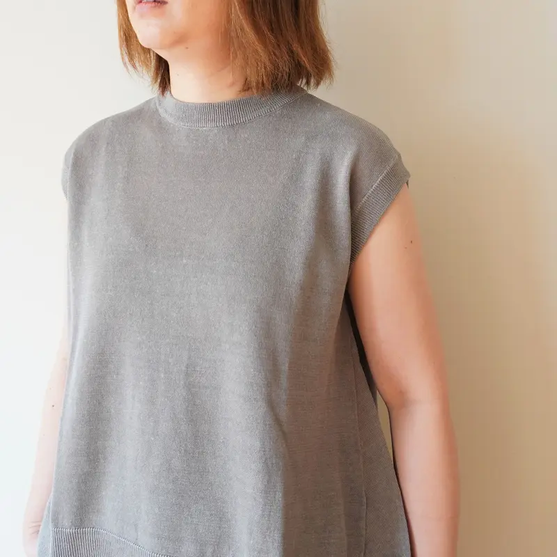 lelill/リネンナイロン ノースリーブプルオーバーニット | Beignets