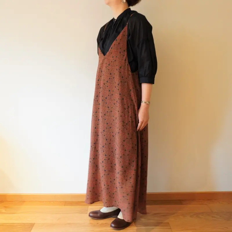 ミッシェルボードワン／IPEKER ペイズリープリントキャミワンピース