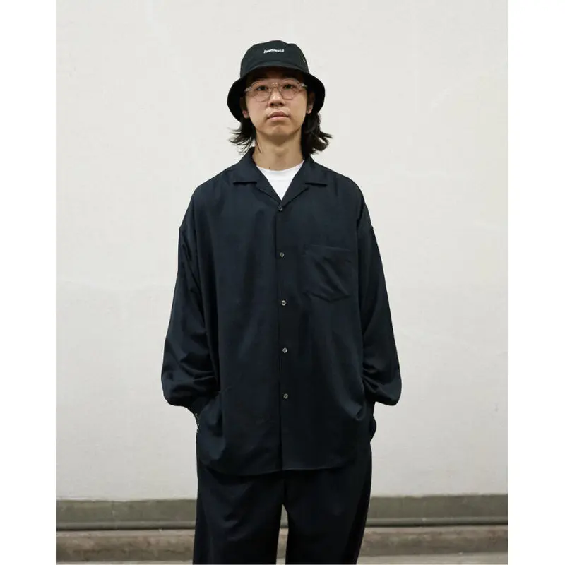 FreshService COOLFIBER OPEN COLLAR L/S SHIRT |