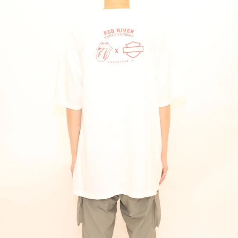 良質 ☆HARLEYDAVIDSON☆ROLLNG STONES☆コラボ☆半袖Tシャツ Tシャツ