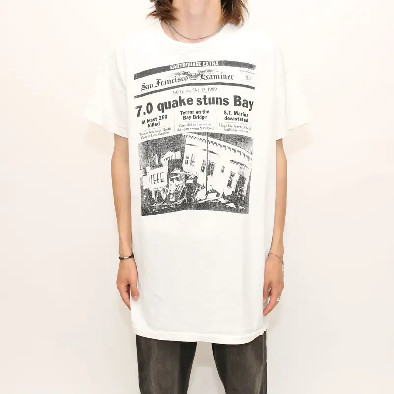 サンフランシスコエグザミナー Tシャツ San Francisco Examiner | Blue