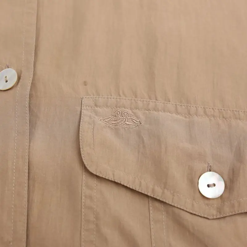 シルク長袖シャツ Silk L/S Shirts# | Blue