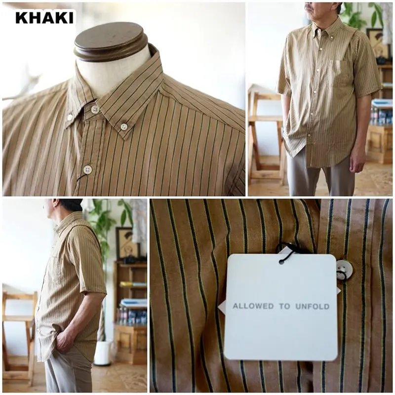 ALLOWED TO UNFOLD アロウドトゥアンフォールド 半袖ボタンダウン