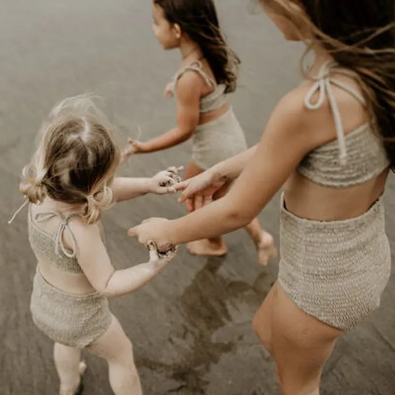 国産原料100% son and daughter 水着 1-2y 5-6y セット