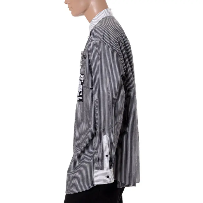 RAF SIMONS ストライプオーバーサイズシャツ