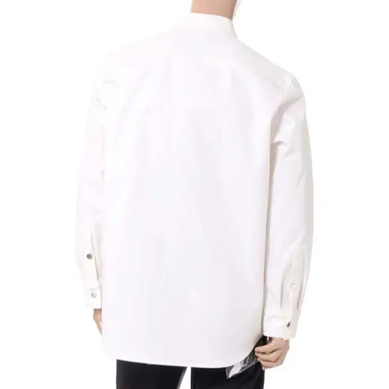 ラフシモンズ RAF SIMONS テープパッチキャリーオーバーデニムシャツ