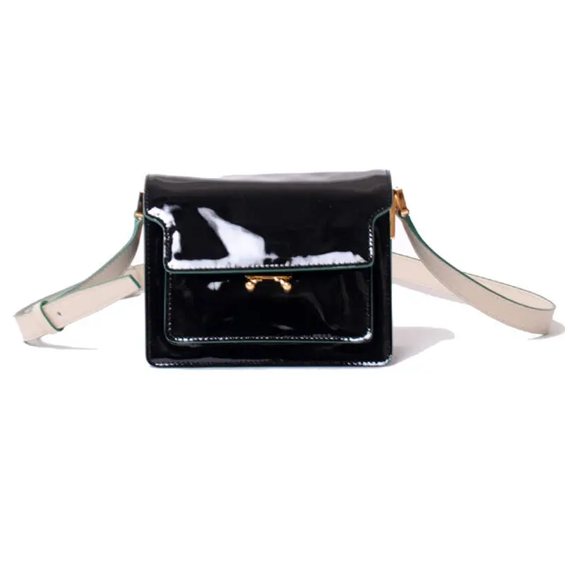 マルニ Marni TRUNKバッグ エナメル ブラック | YOKOAUNTY