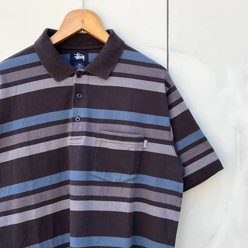 STUSSYステューシー ボーダーポロシャツ 00年前後 (USED) | chameleon...