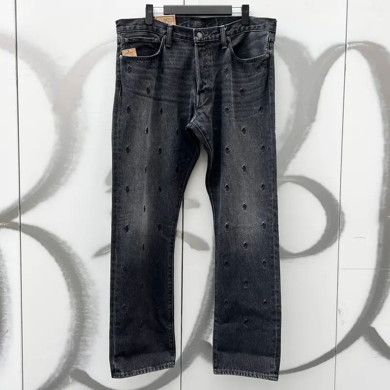 Polo Ralph Lauren/ポロラルフローレン ポニー総柄刺繍ブラック