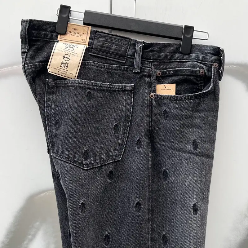 Polo Ralph Lauren/ポロラルフローレン ポニー総柄刺繍ブラック