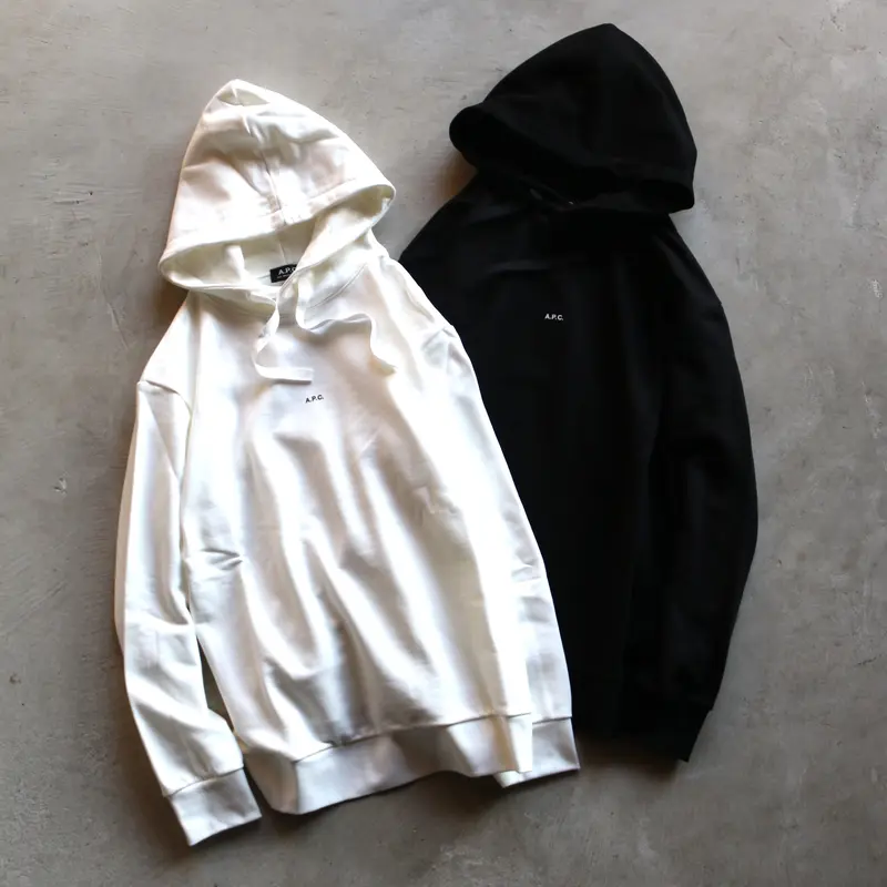 APC パーカー ユニセックス マイクロ ロゴ パーカー Larry フーディー