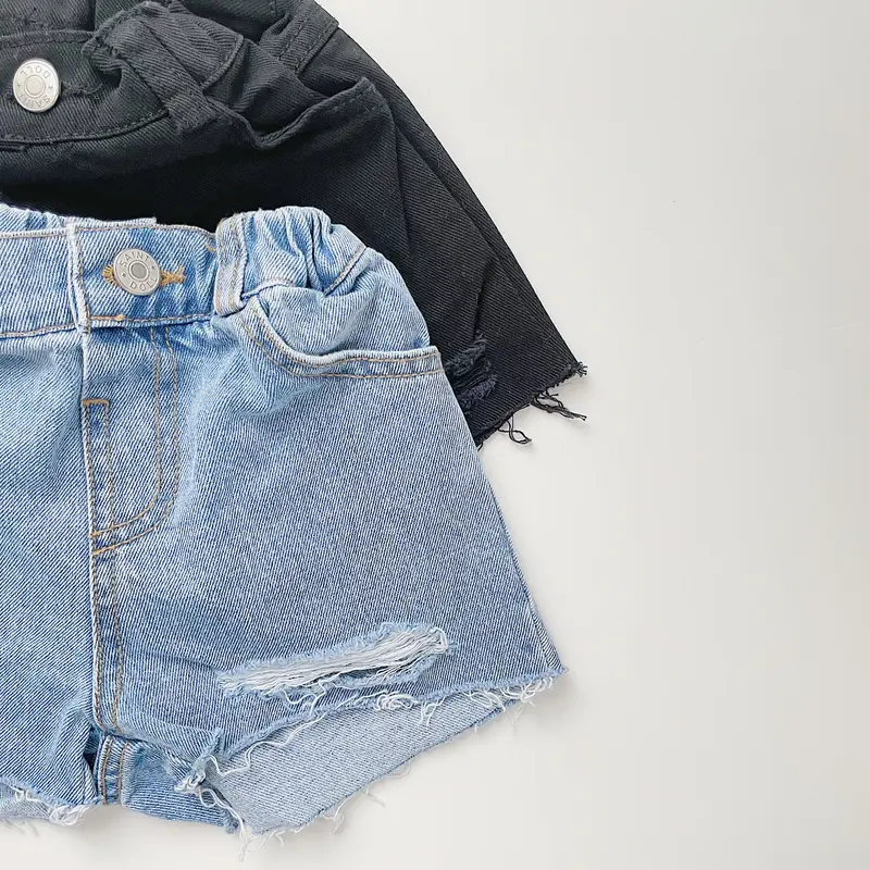 damage denim short pants【90-150cm】 | Melia.
