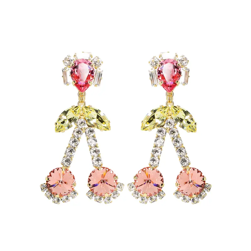 Twin Cherry Earrings | CITRON Bijoux online store