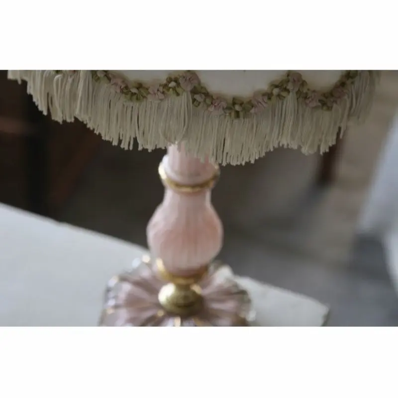 フレンチアンティーク スタンドランプ シェード ピンク 照明