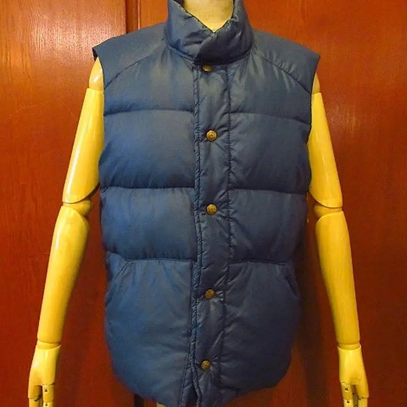 ビンテージ80's○Eddie Bauerダウンベスト紺sizeS○200606f2-m-vs...