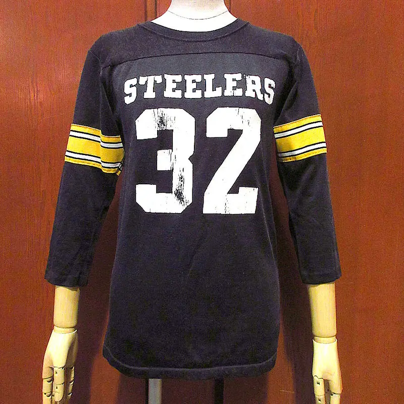ビンテージ60's70's○Rawlingsフットボールシャツ黒 size L(14-16)○...