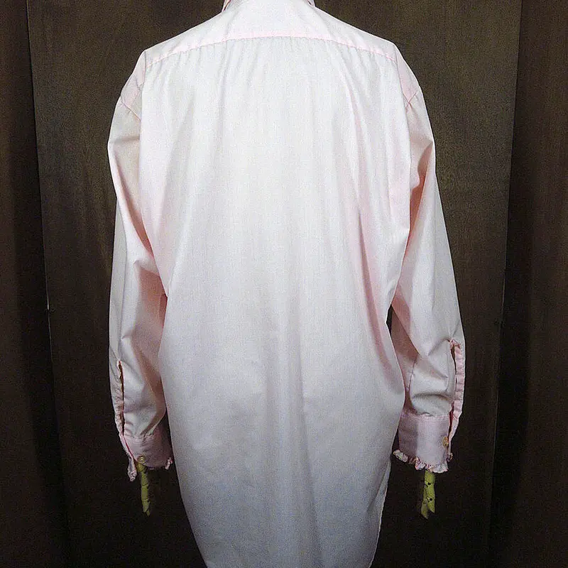 ビンテージ70's○after SixフリルドレスシャツピンクL2 B○220621i2-m-...