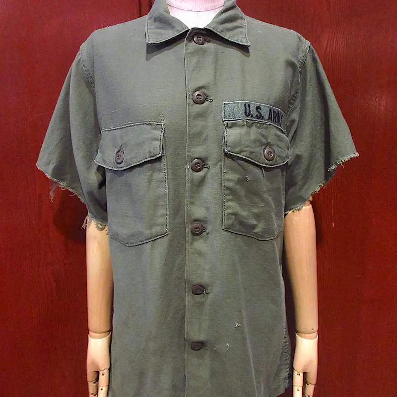 ビンテージ60's○U.S.ARMYコットンサテンユーティリティカットオフ