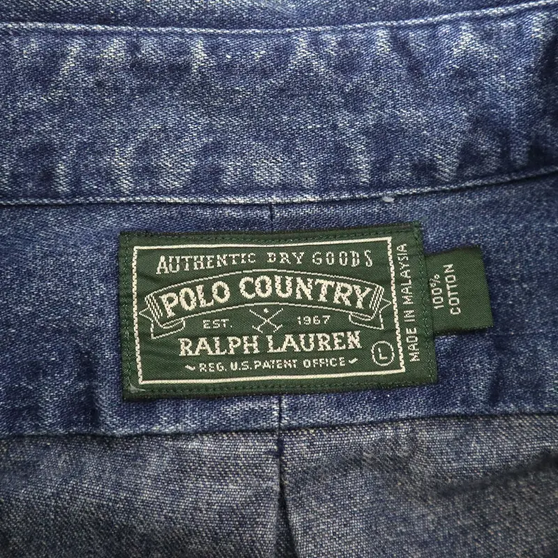 90's POLO COUNTRY Denim BD Shirt Lサイズ | Daniel
