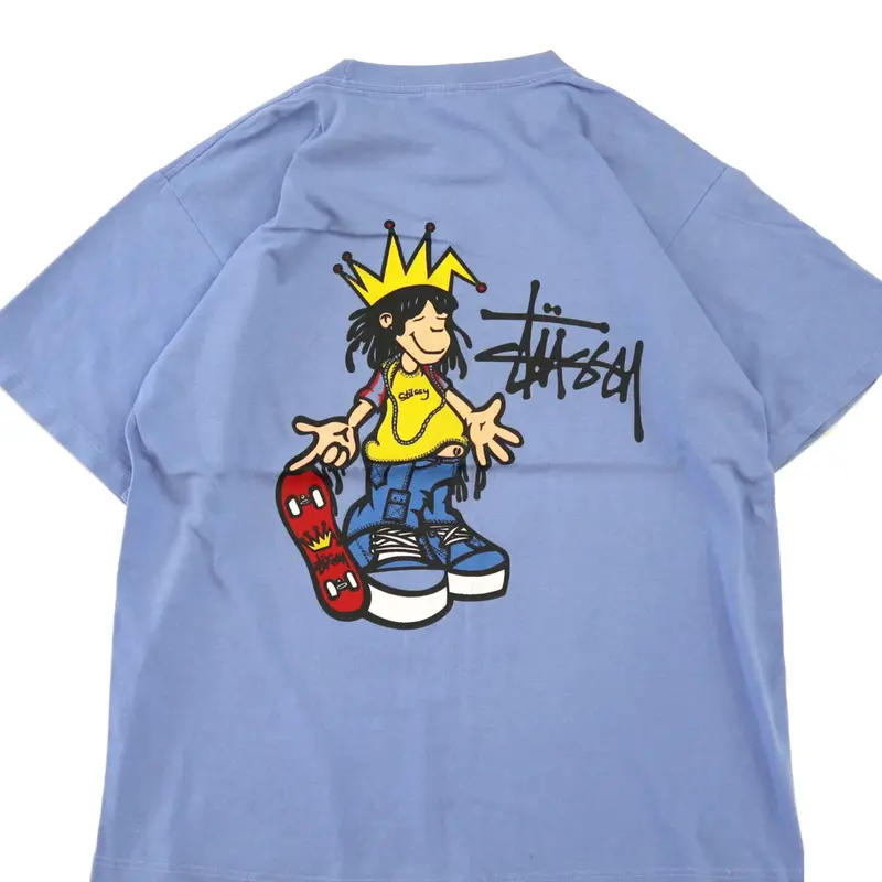 80's~90's OLD STUSSY プリント Tシャツ 黒タグ Lサイズ USA製 |