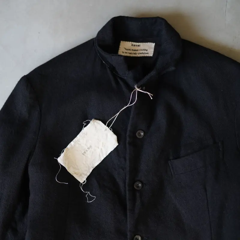 Narrow 5B Jacket カシミヤリネンテーラードジャケット / kaval