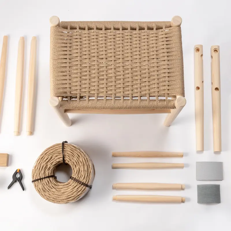 Paper code Stool KIT - Natural | Do kit yourself