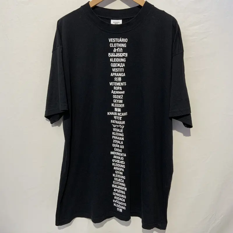 VETEMENTS 19SS TRANSLATED T-SHIRT ヴェトモン トランスレイト...