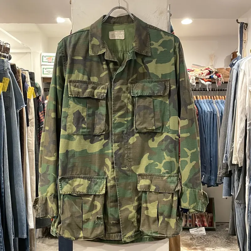 70s〜 US MILITARY LC-1 リーフカモ BDU JACKET DPSC RDF...