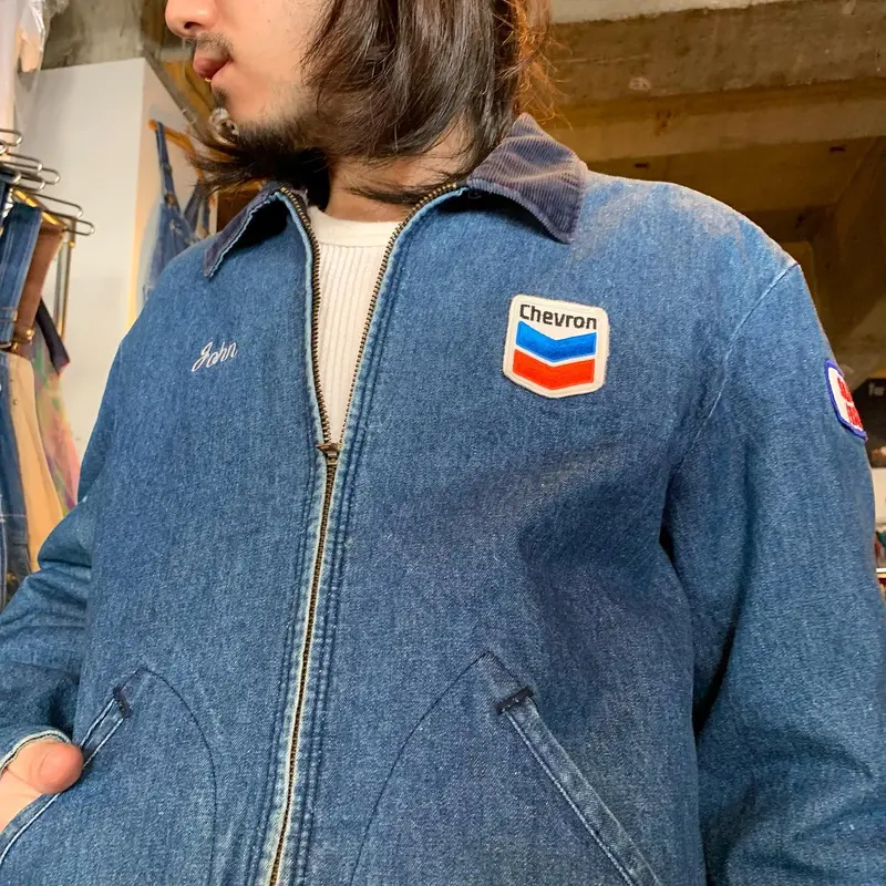 70s BIG BEN デニムジャケット ワッペンカスタム USA製 Wrangler (S1...