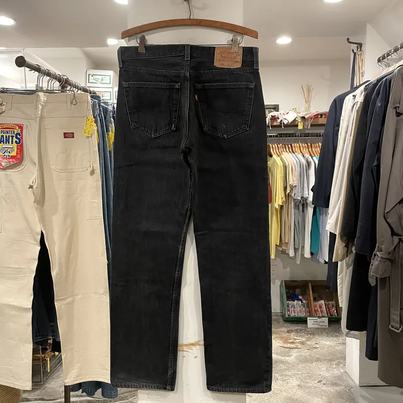 Levi's 501 90年代 リーバイス501 後染めブラックデニムパンツ ボタン
