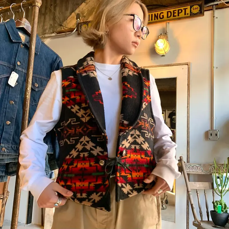 KNOCKABOUTS by Pendleton ペンドルトン ネイティブ柄 ベスト USA製...