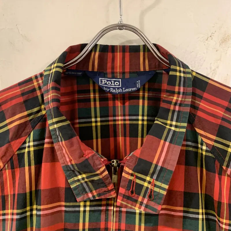90s Polo by Ralph Lauren スウィングトップ チェック柄 ライトアウター...