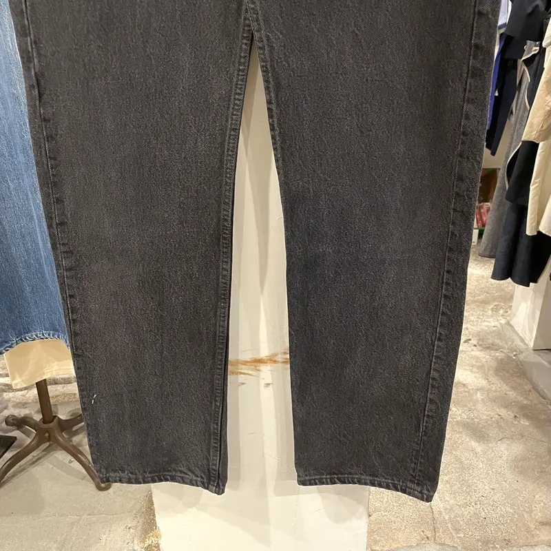 Levi's 501 90年代 リーバイス 501 後染めブラックデニムパンツ ボタン