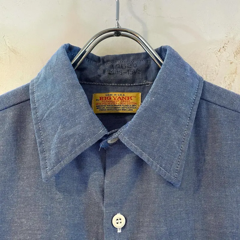 BIG YANK 70年代 chambrayshirt シャンブレーシャツ USA製 70s