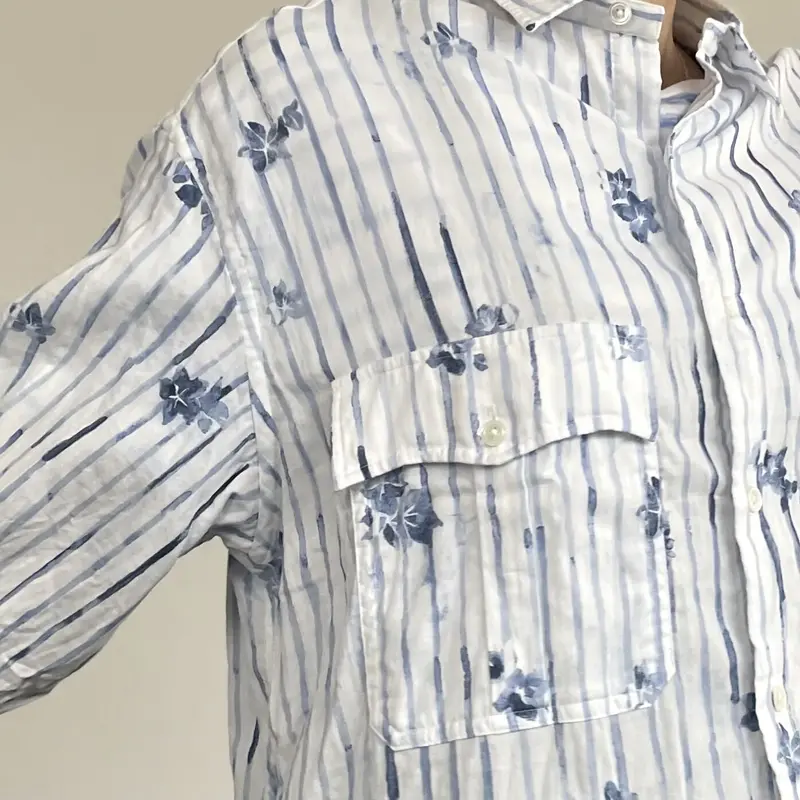 ROLL UP 水彩 STRIPE SHIRT PC-016-2216 / Porter Cl...