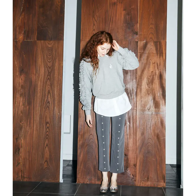 é fluffy sweat gray | épine