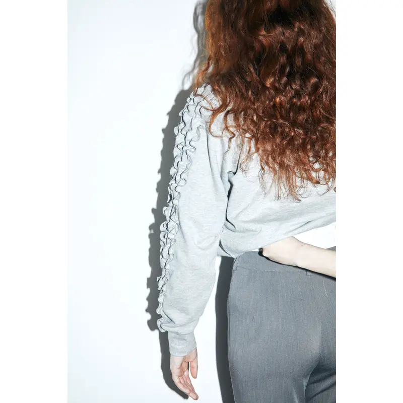 é fluffy sweat gray | épine