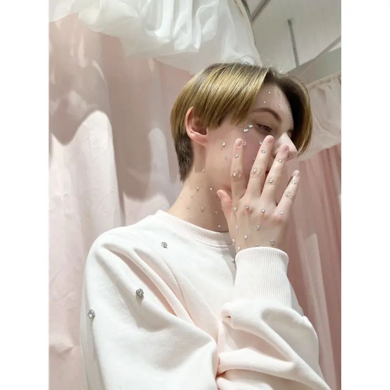 épine label bijou sweat tops （2color） | épine