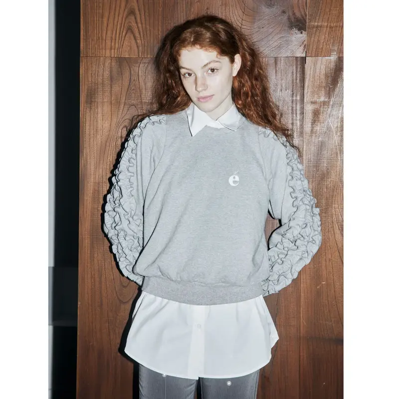 é fluffy sweat gray | épine