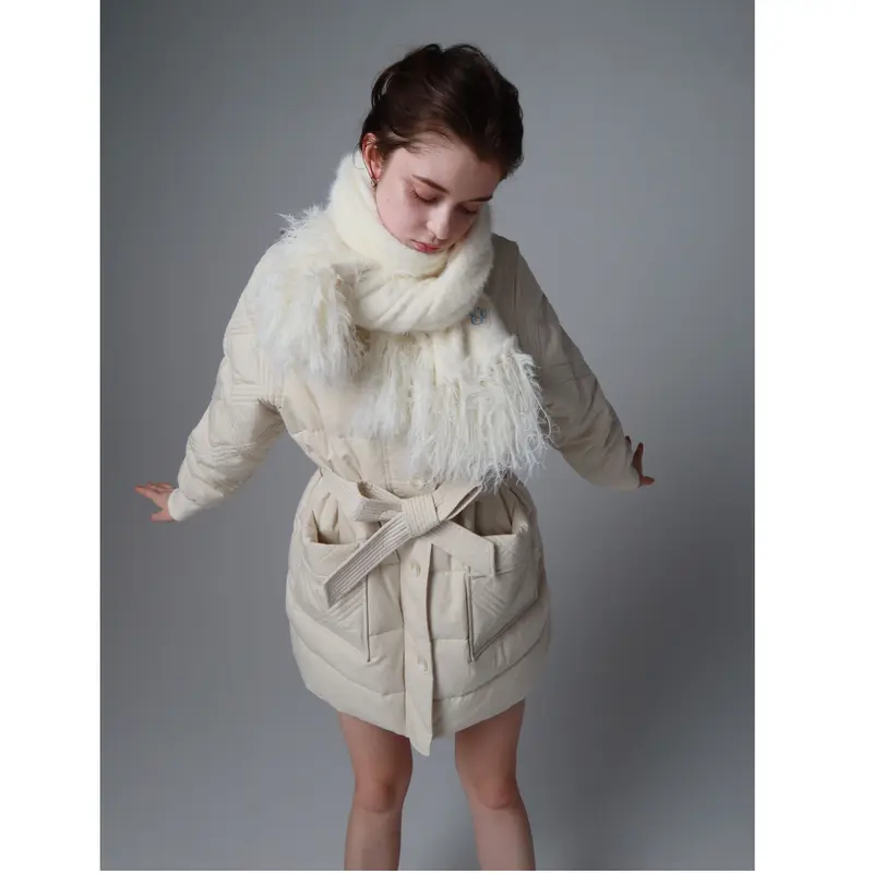 epine Éé mohair fringe muffler マフラー