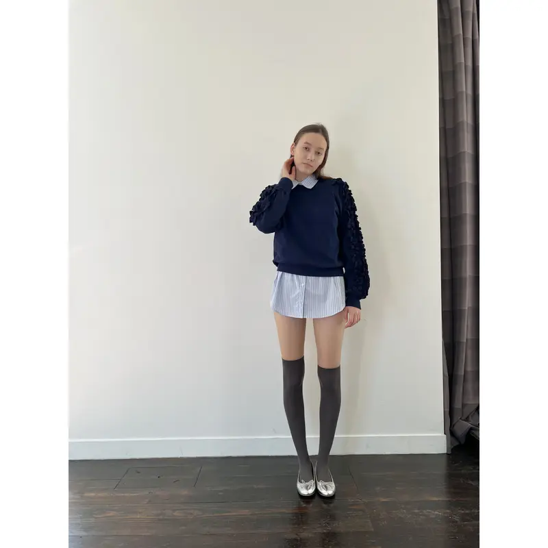 é fluffy sweat navy | épine