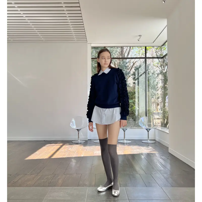 é fluffy sweat navy | épine