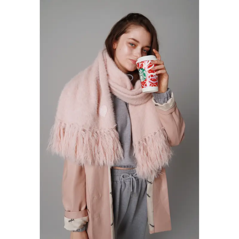 epine Éé mohair fringe muffler マフラー